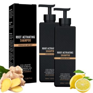 Root Activator Shampoo, Smooth Repair Conditioning Shampoo,Hair Loss Thickening Shampoo for Hair Regrowth,Natural Hair Anti-Hair Loss Shampoo for Men and Women